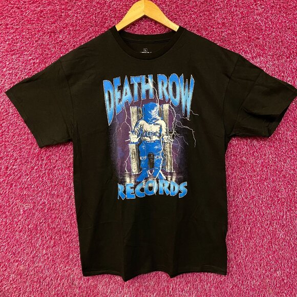 Death Row Records Electric Chair T-Shirt size Large - Picture 1 of 4